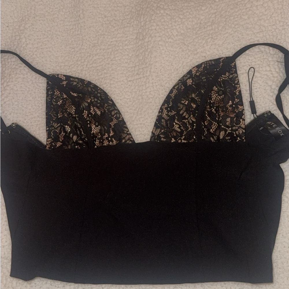 White Fox Corset Top